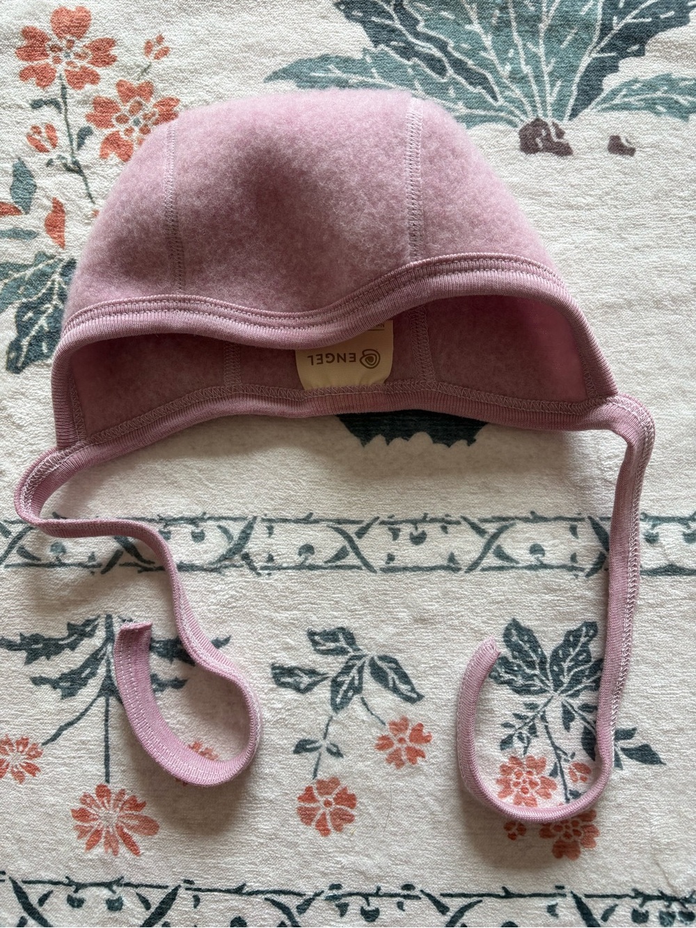 Engel Soft Wool Baby Bonnet - Pink 3-6 months